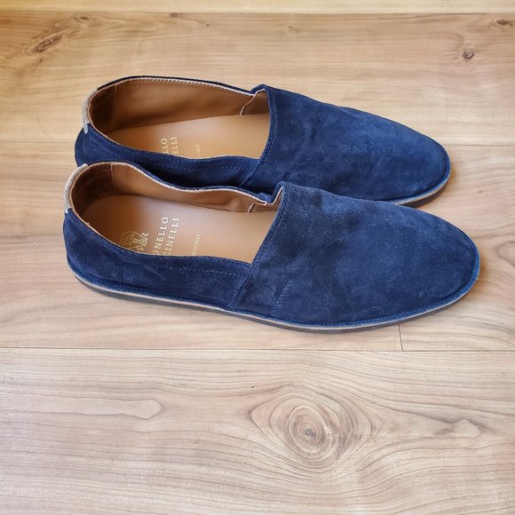 NWOB Brunello Cucinelli Suède Loafers Size 41 1/2 8.5 - Picture 1 of 5